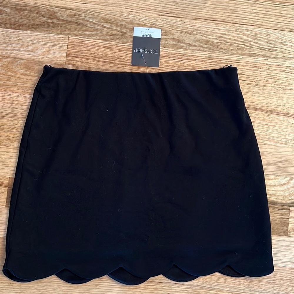 NWT top shop scalloped skirt